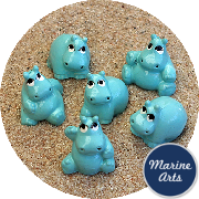 8056-P8 - Blue Hippos - 6 Pack